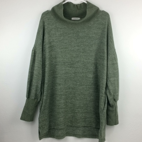 Cherish Sweaters - Cherish moss green ultra soft pullover turtleneck